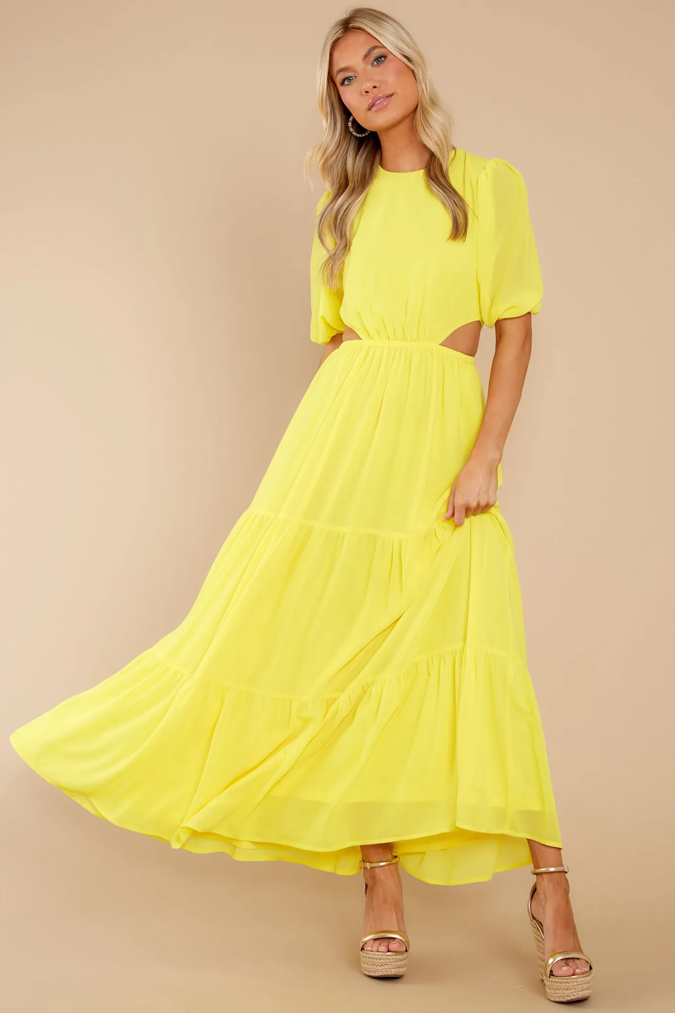 Enjoy The Sunshine Yellow Maxi Dress