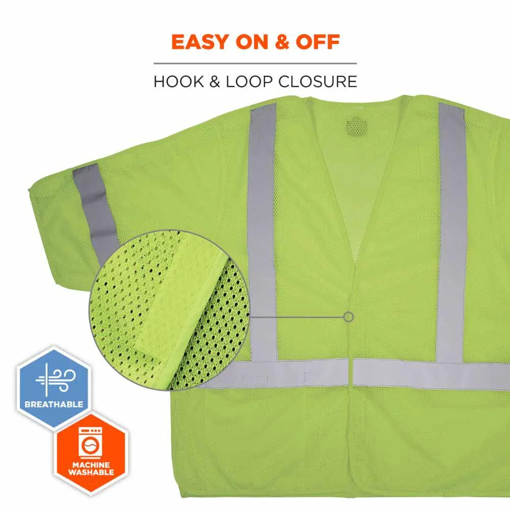 Ergodyne 23059 8315BA 4XL/5XL Lime Hi Vis Breakaway Safety Vest HL