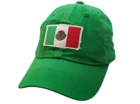 Estados Unidos Mexicanos TOW Green "FLAG 'N IT" Adj. Strapback Slouch Hat Cap