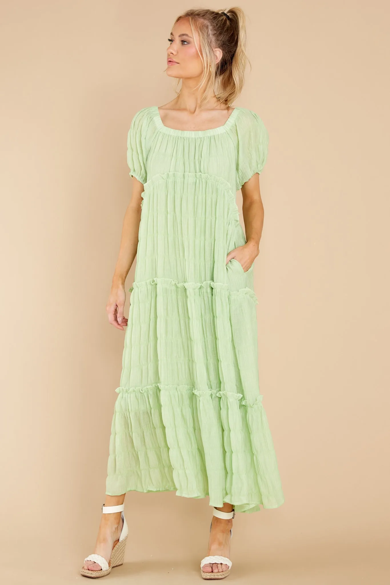 Exploring Love Pastel Green Maxi Dress