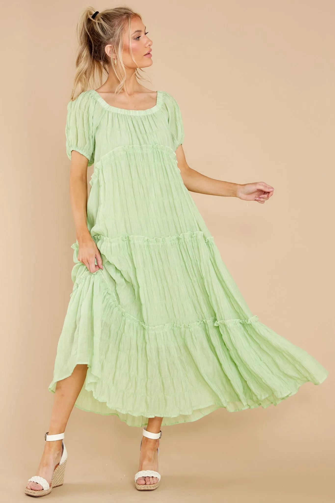 Exploring Love Pastel Green Maxi Dress