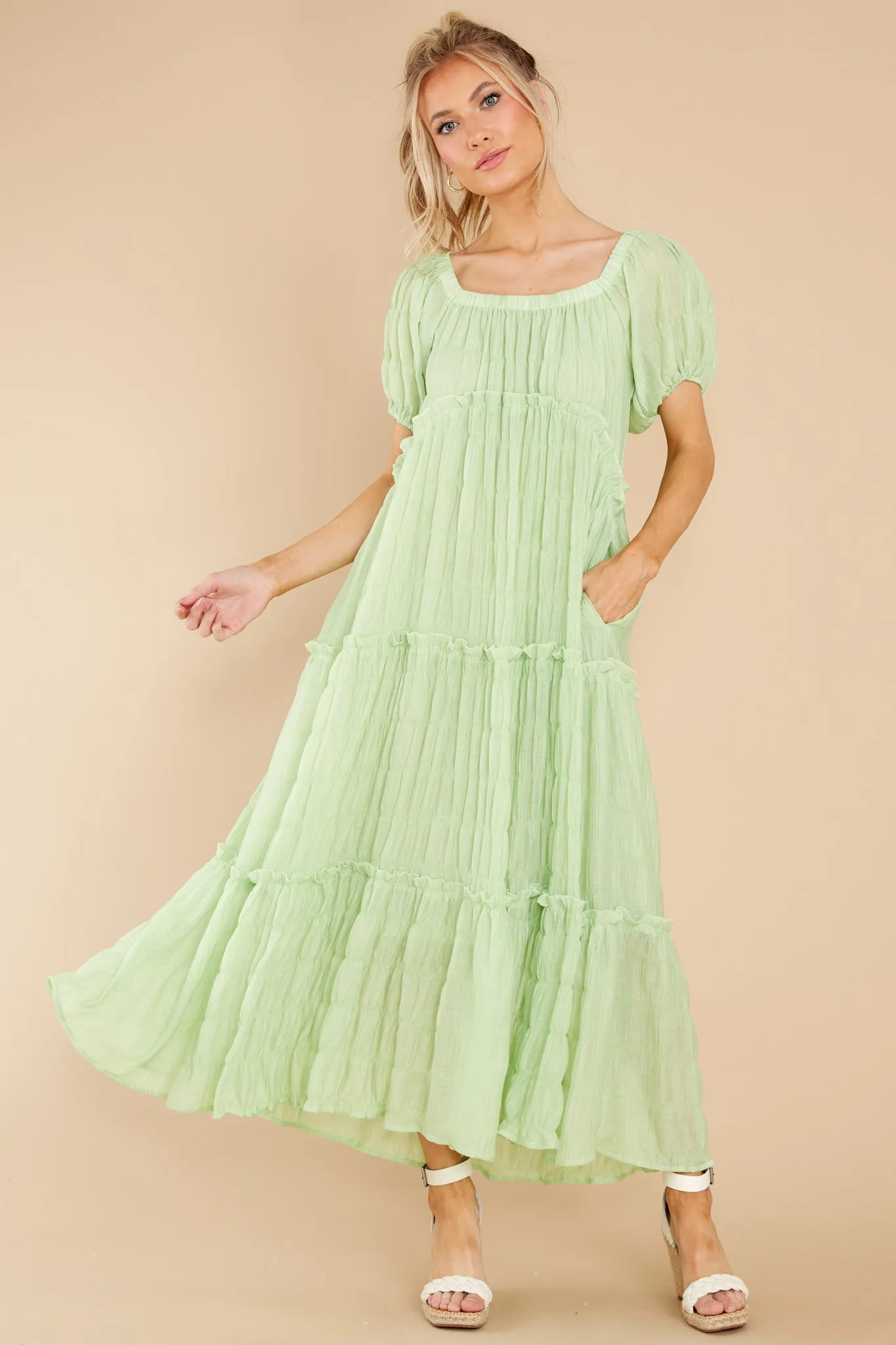 Exploring Love Pastel Green Maxi Dress