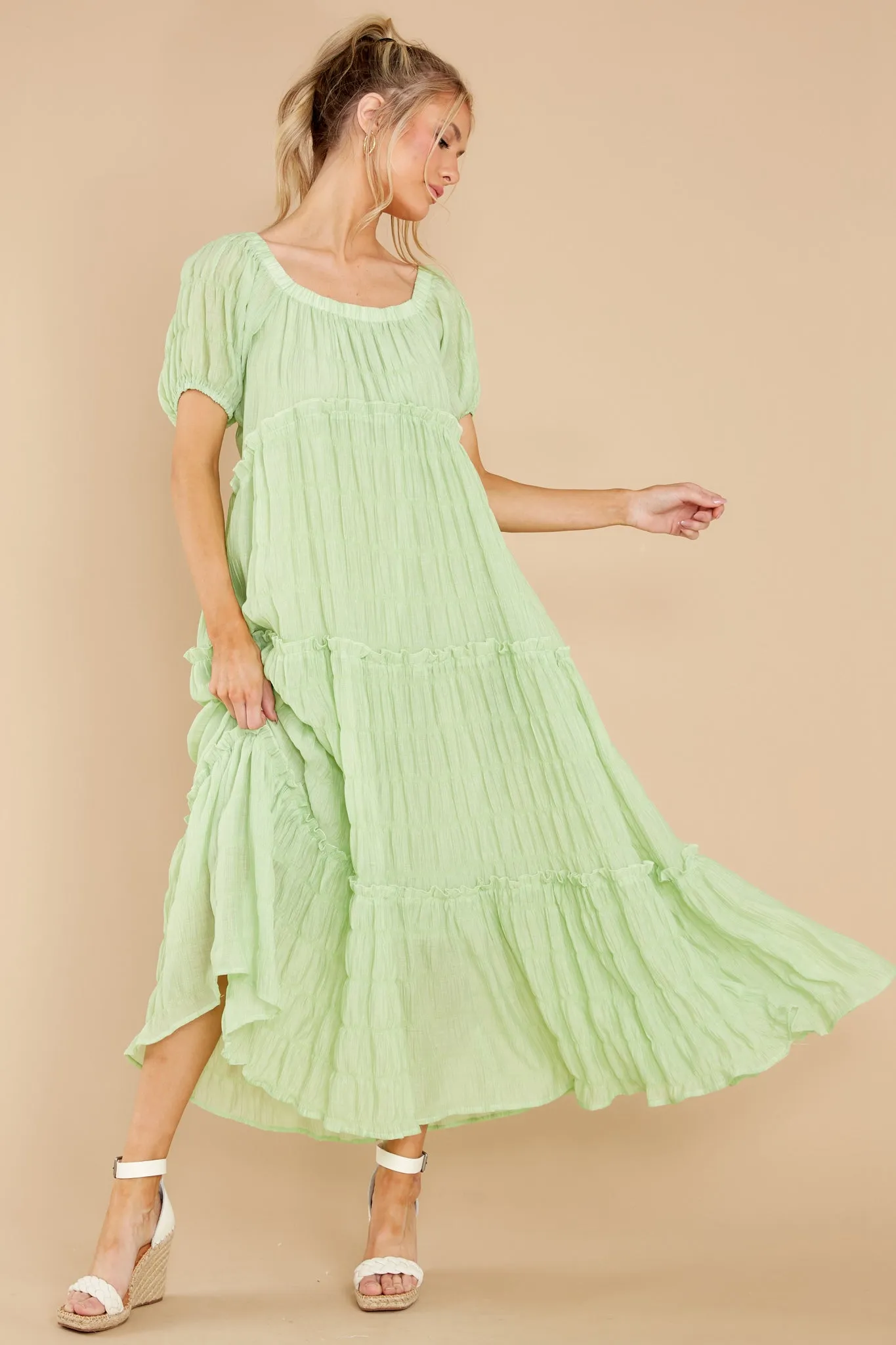 Exploring Love Pastel Green Maxi Dress