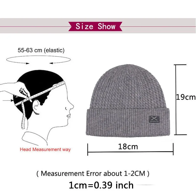 Fashion Skullies Beaines Men Winter Beanie Hat Men Winter Hats For Men Knitted Hat Cap Women Bonnet Mask Balaclava Beanies Cap