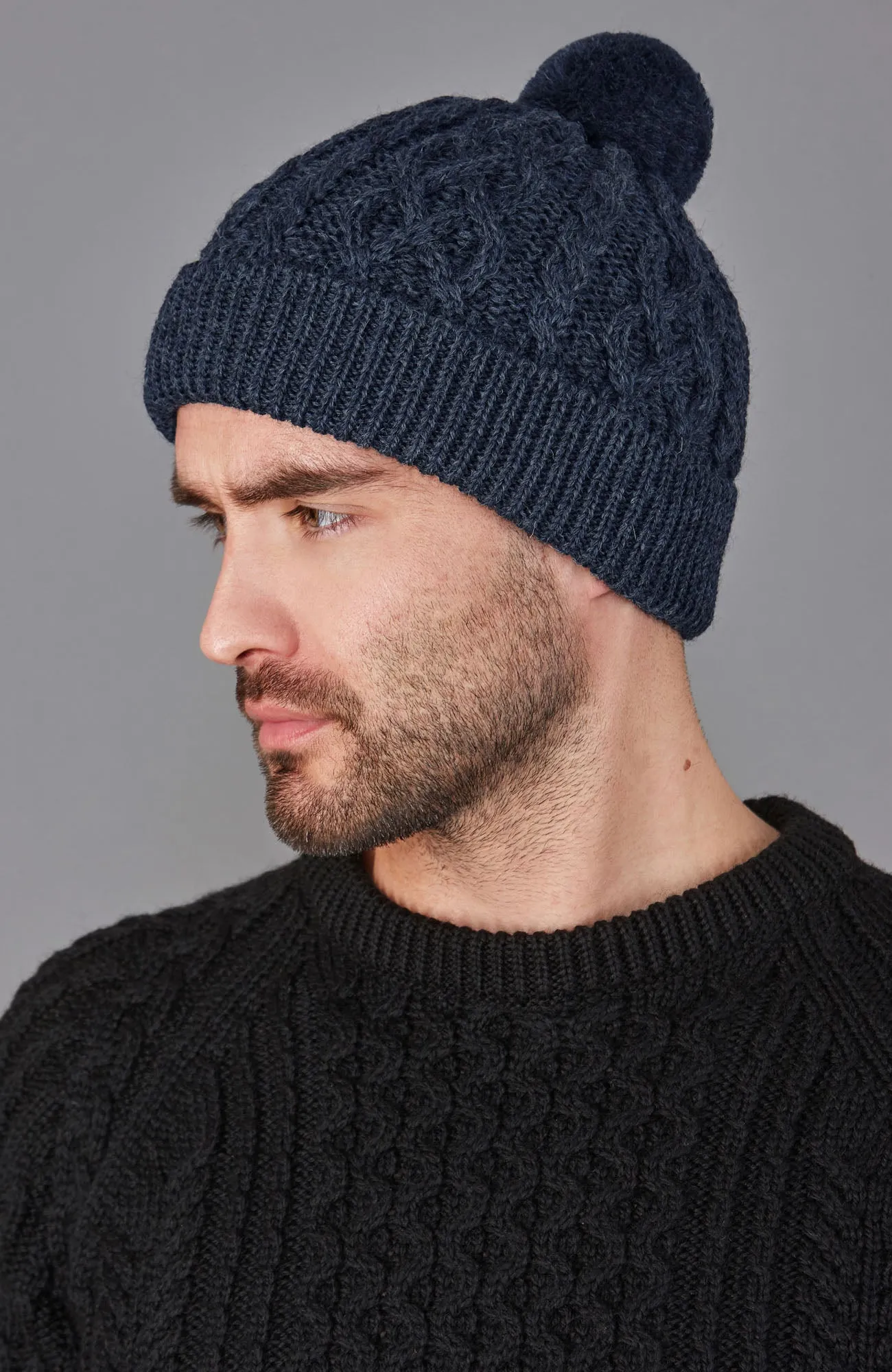 Fisherman's British Wool Cable Beanie