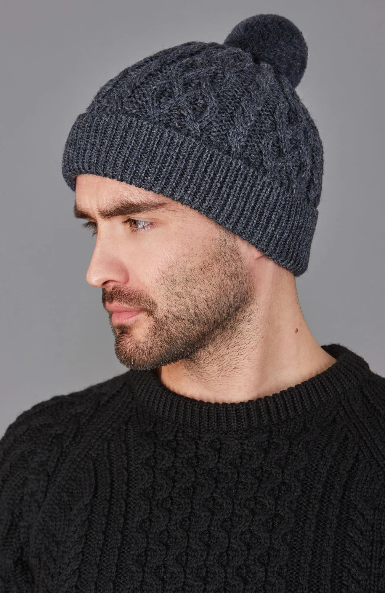 Fisherman's British Wool Cable Beanie