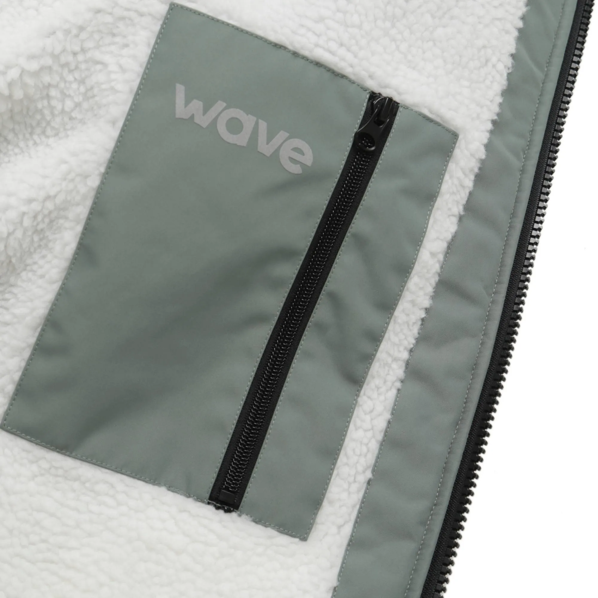 Fleece-Lined Hot Tub Changing Robe | Waterproof & Windproof | Unisex | Sage Green