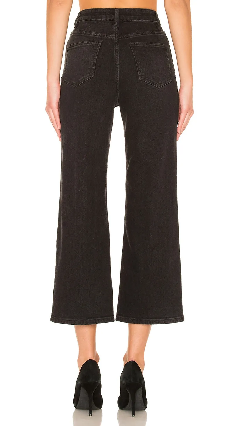 Free People Wales Wide Leg Jean Black