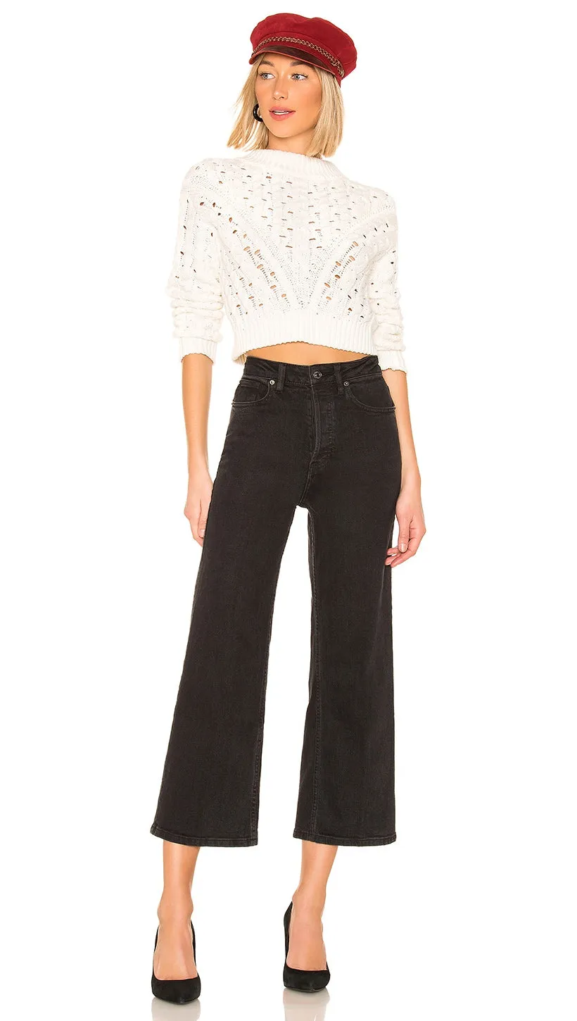 Free People Wales Wide Leg Jean Black