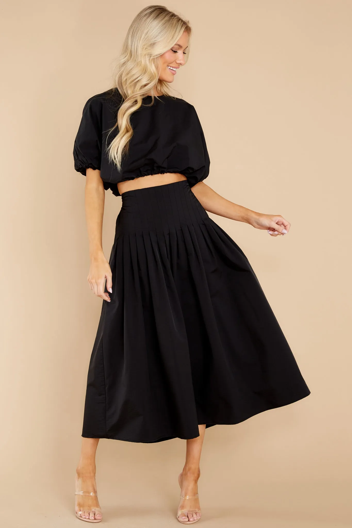 Freedom Calls Black Two Piece Set