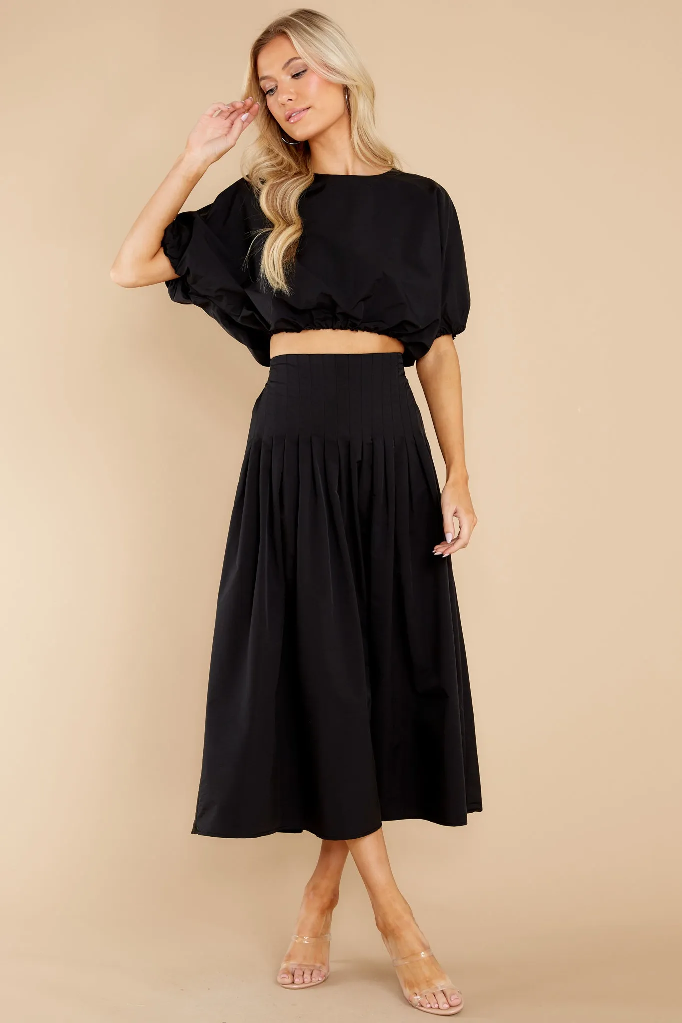 Freedom Calls Black Two Piece Set