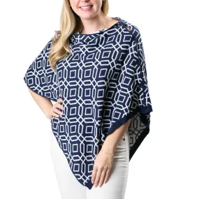 Freya Reversible Button Poncho