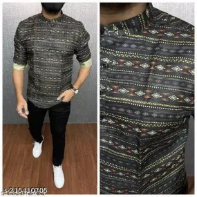 FULL SLEEVE PRINTED RAYON SHIRT FOR MEN GV 61