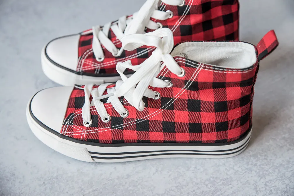 Got the Look Sneakers in Red Plaid [Online Exclusive]