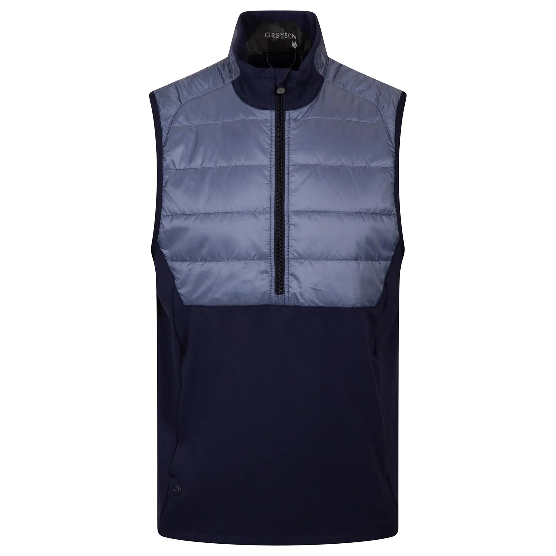 Gratiot Hybrid Quarter Zip Vest Maltese Blue - 2024