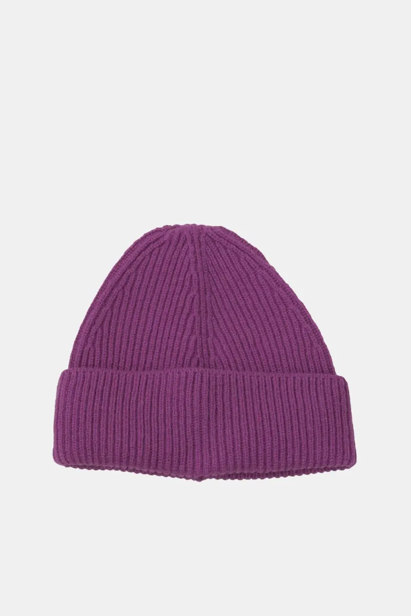 Half Dozen Pure Cashmere Fisherman Beanie (Holy Hock)