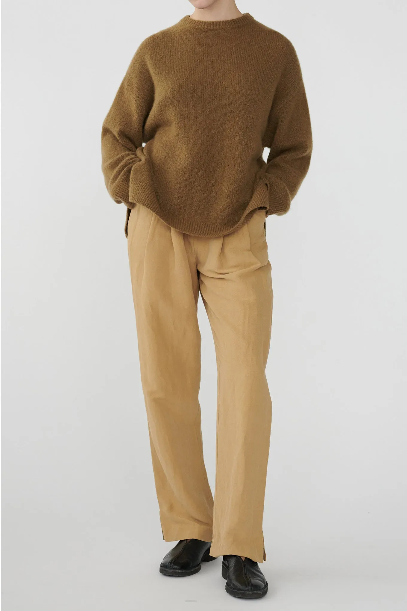 HARRY PANTS - DESERT SAND - SILK/LINEN