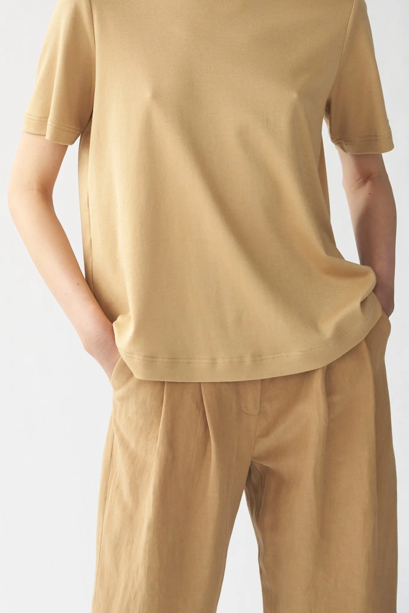 HARRY PANTS - DESERT SAND - SILK/LINEN