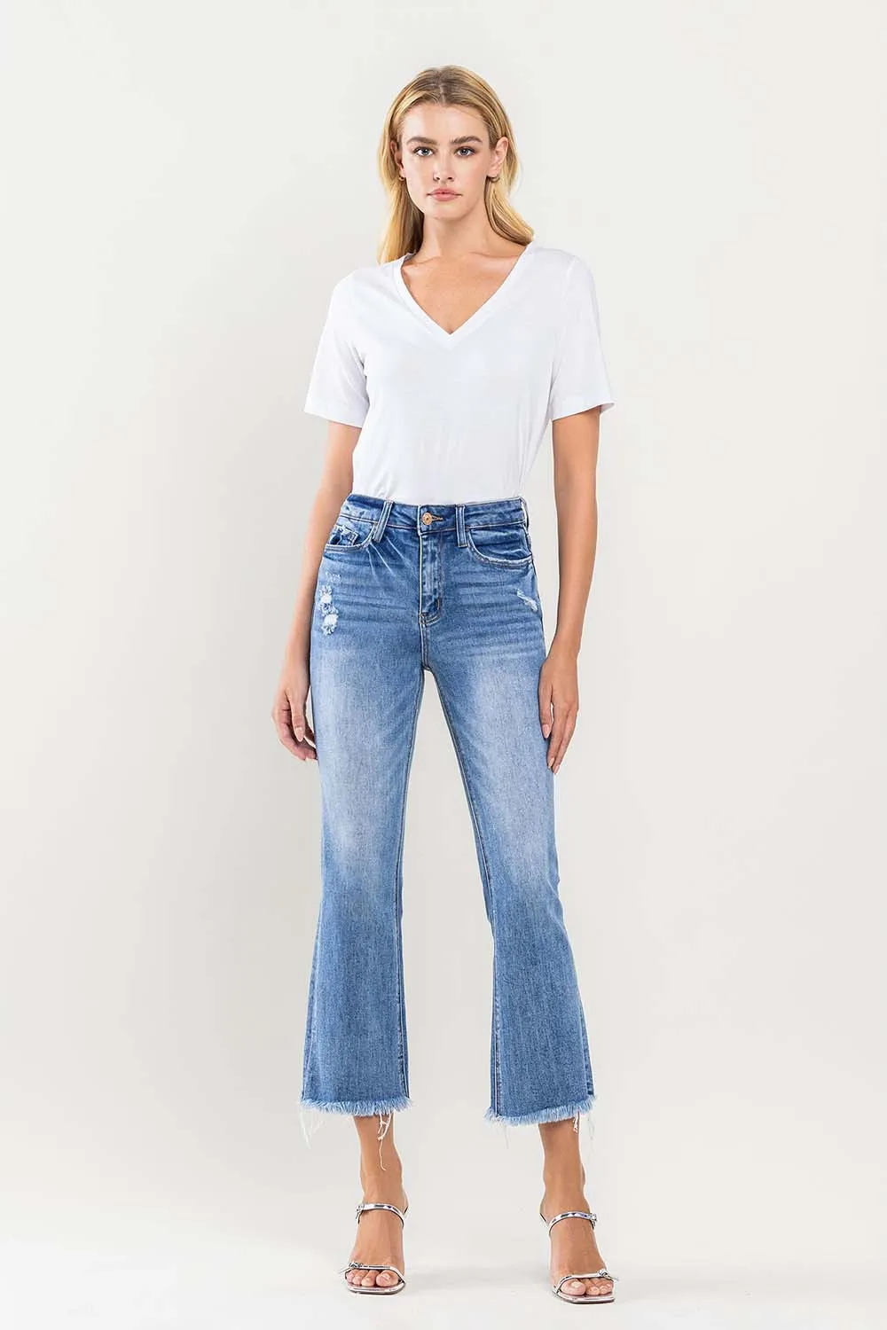 High Rise Kick Flare Jean