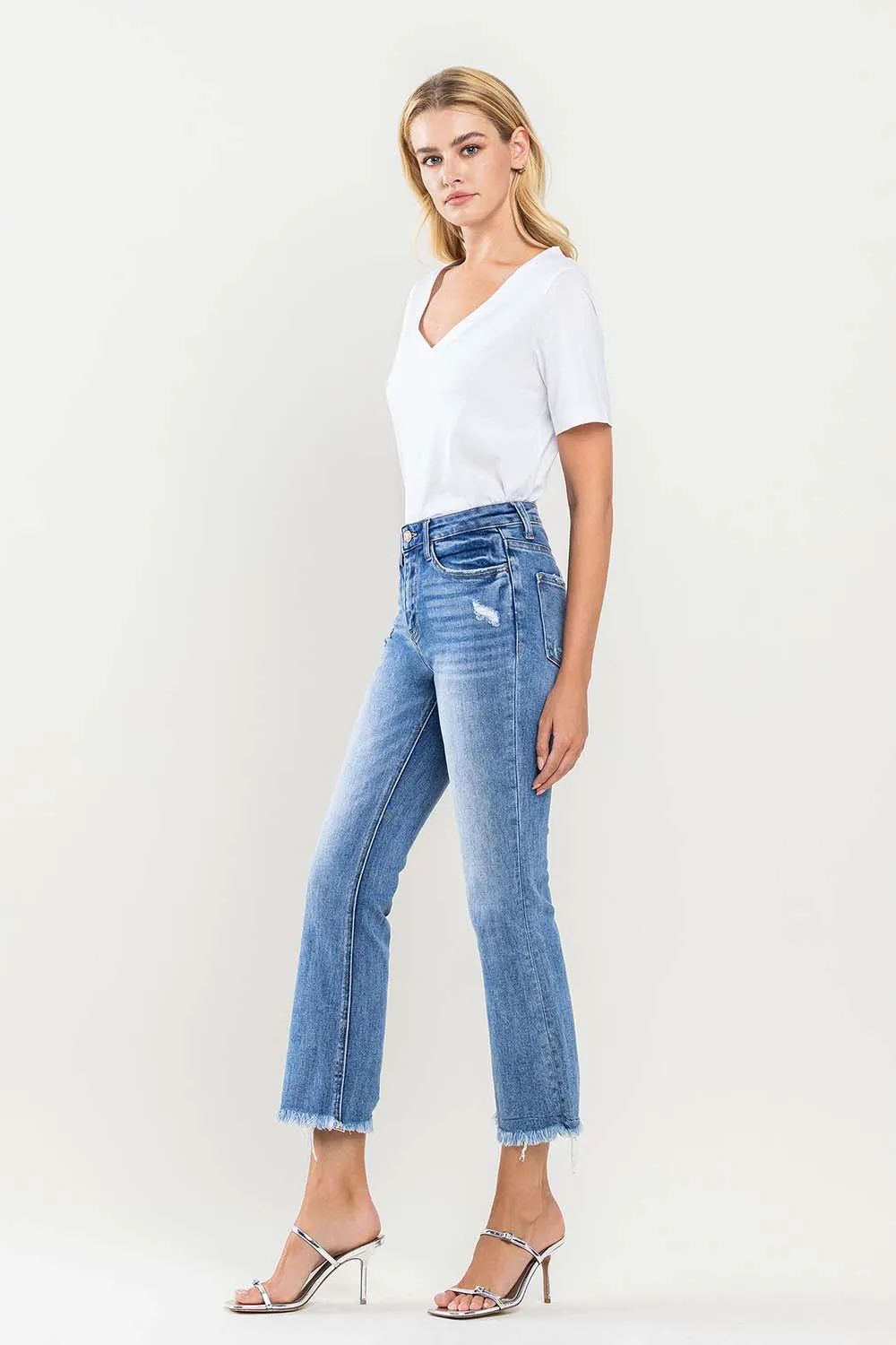 High Rise Kick Flare Jean