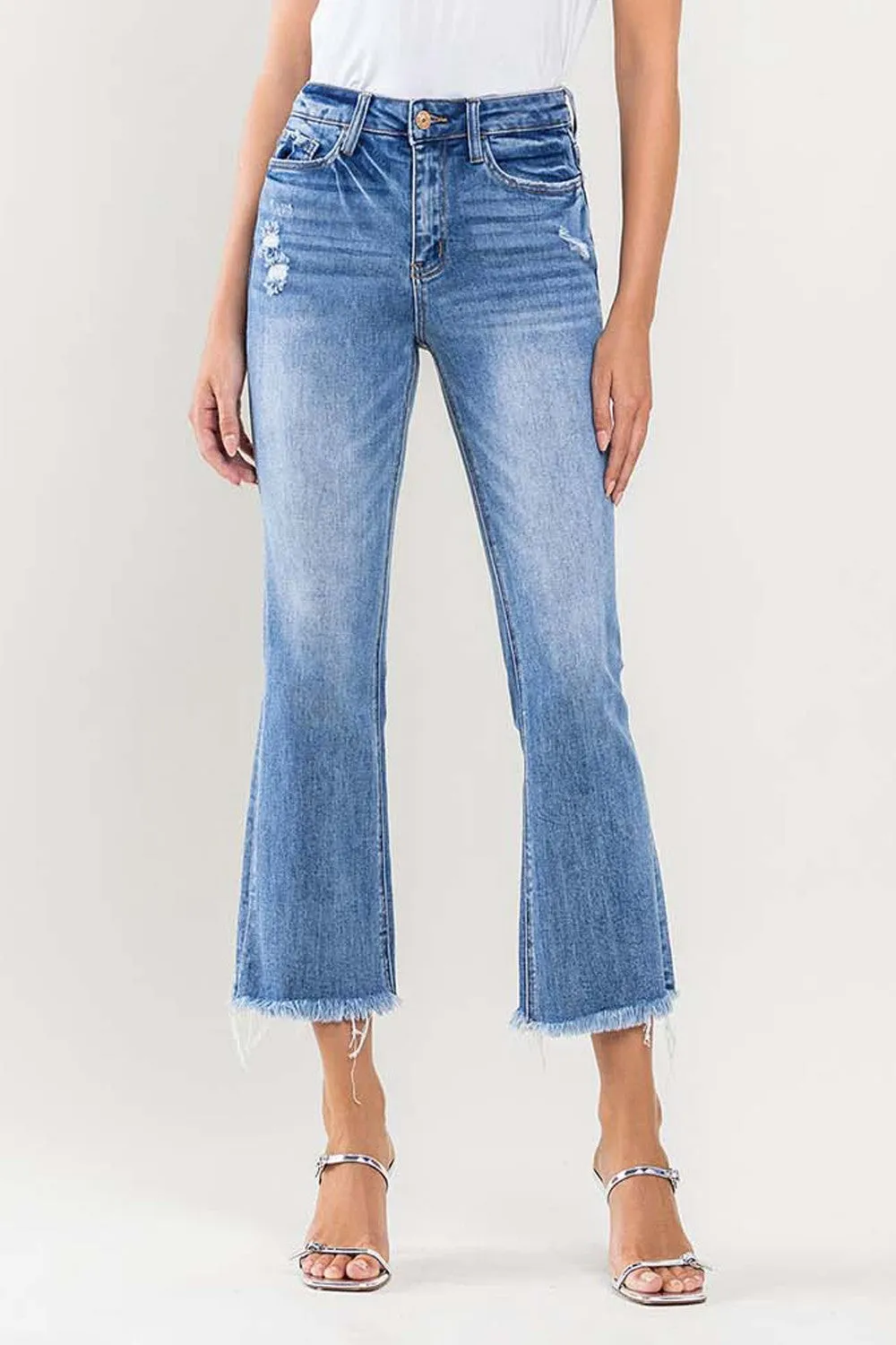 High Rise Kick Flare Jean