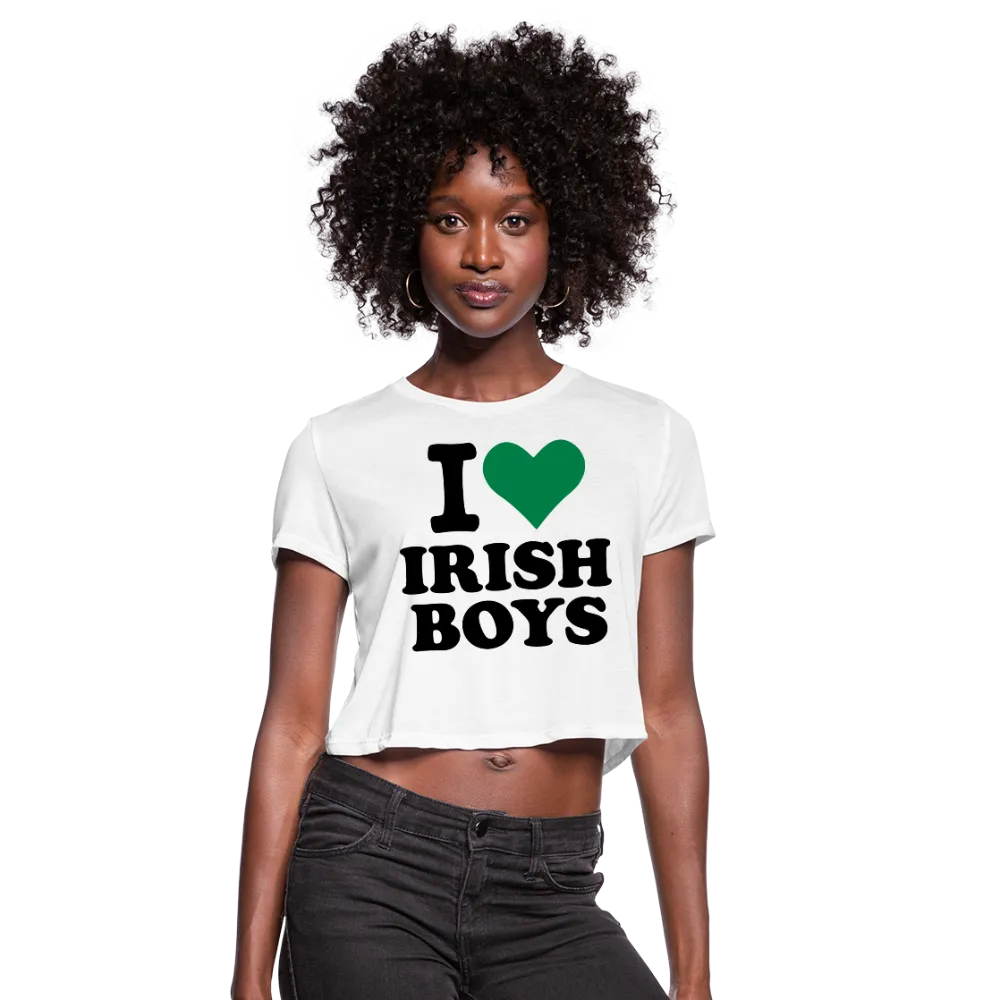 I Love Irish Boys Women's Cropped T-Shirt