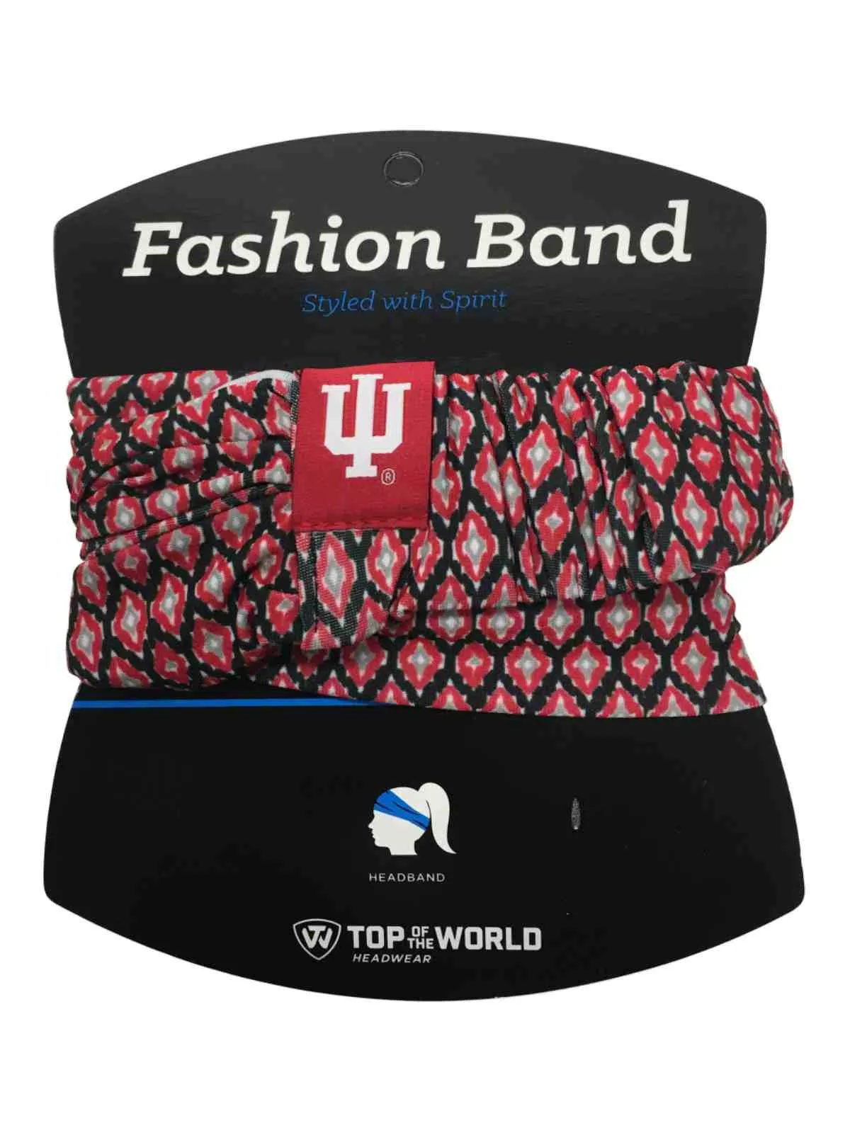 Indiana Hoosiers TOW Women's Red & Black Ultra Soft Kitty Fashion Headband