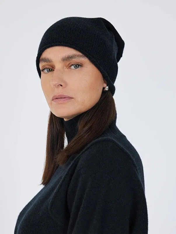 Ines Cashmere Beanie Hat