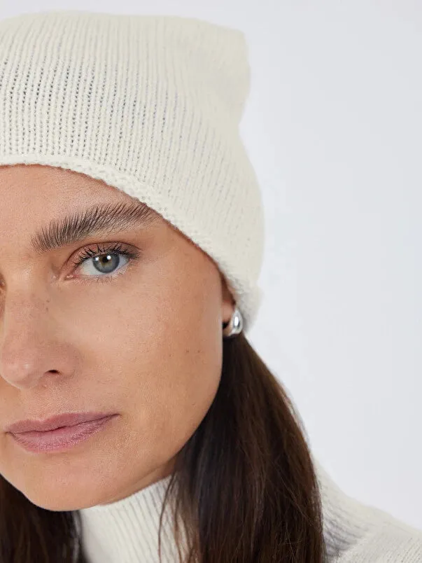 Ines Cashmere Beanie Hat