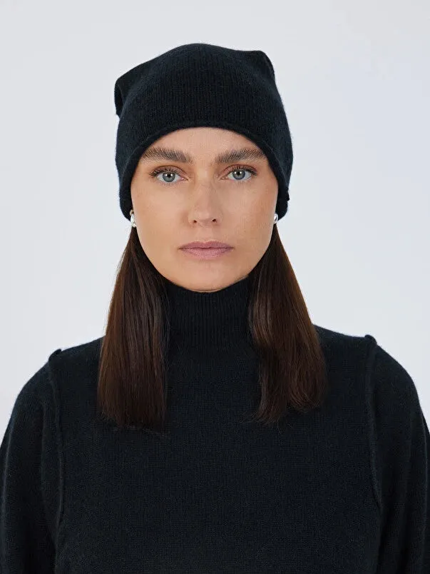 Ines Cashmere Beanie Hat