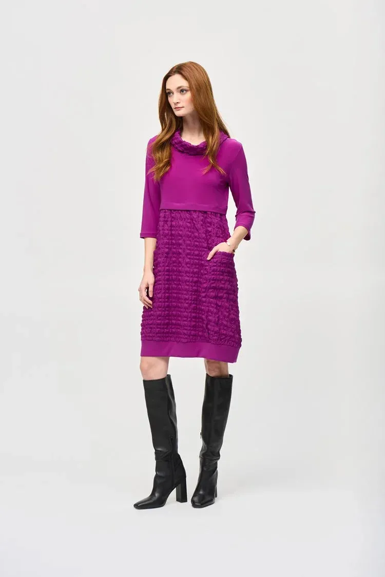 Joseph Ribkoff Empress Jacquard And Silky Knit Cocoon Dress