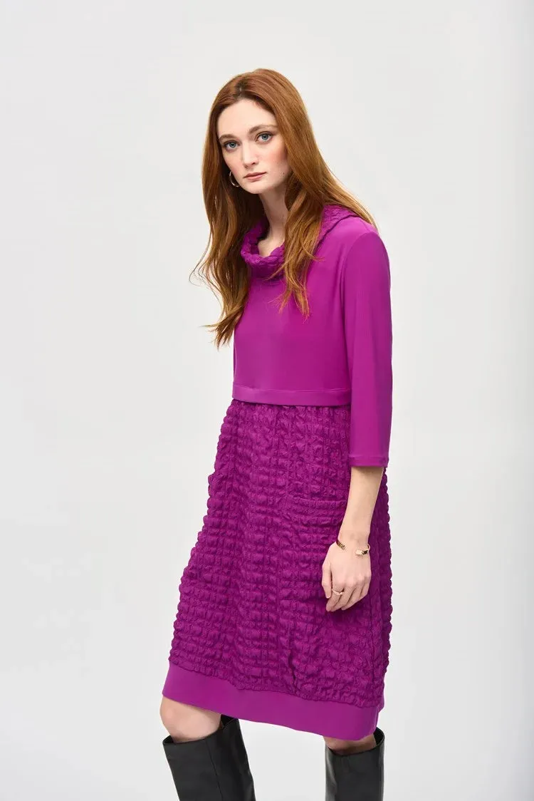 Joseph Ribkoff Empress Jacquard And Silky Knit Cocoon Dress