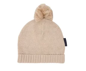 Korango Textured Knit Beanie- ivory