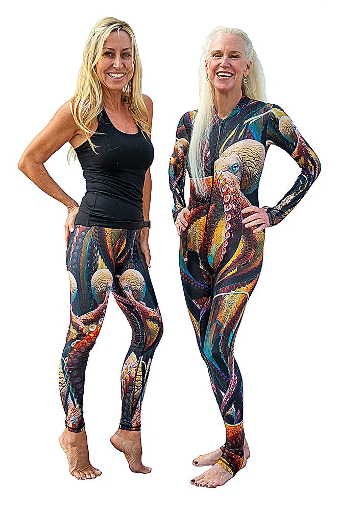 Kraken -(Giant Pacific Octopus) - Leggings for Land or Sea