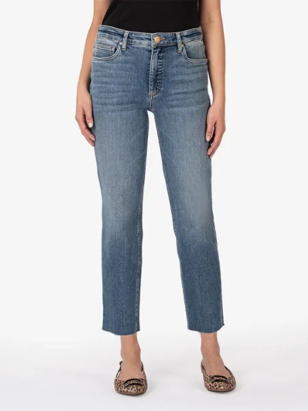 Kut Rachael High Rise Raw Hem Jean