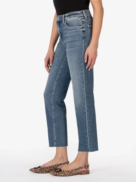 Kut Rachael High Rise Raw Hem Jean