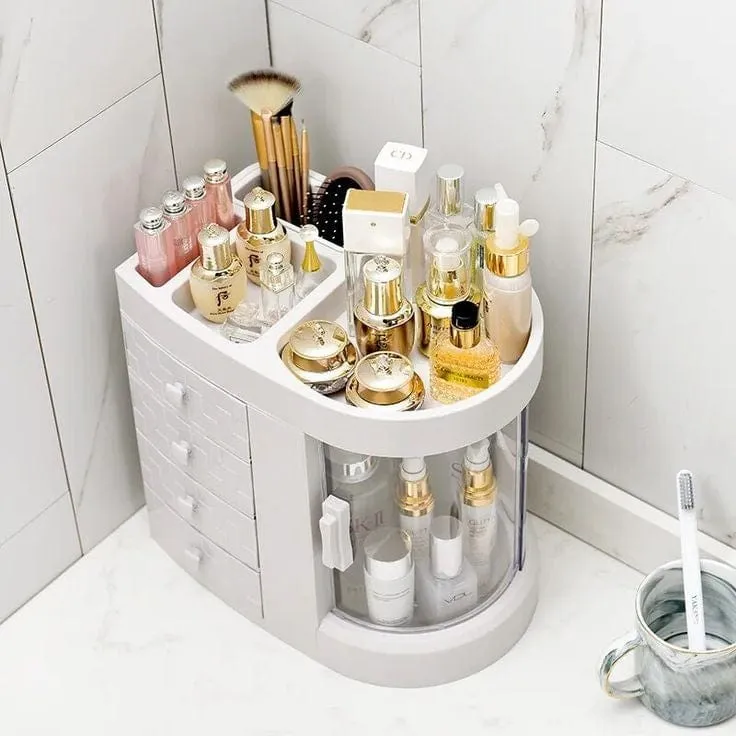 Largest Capacity Cosmetic Organizer With Drawer