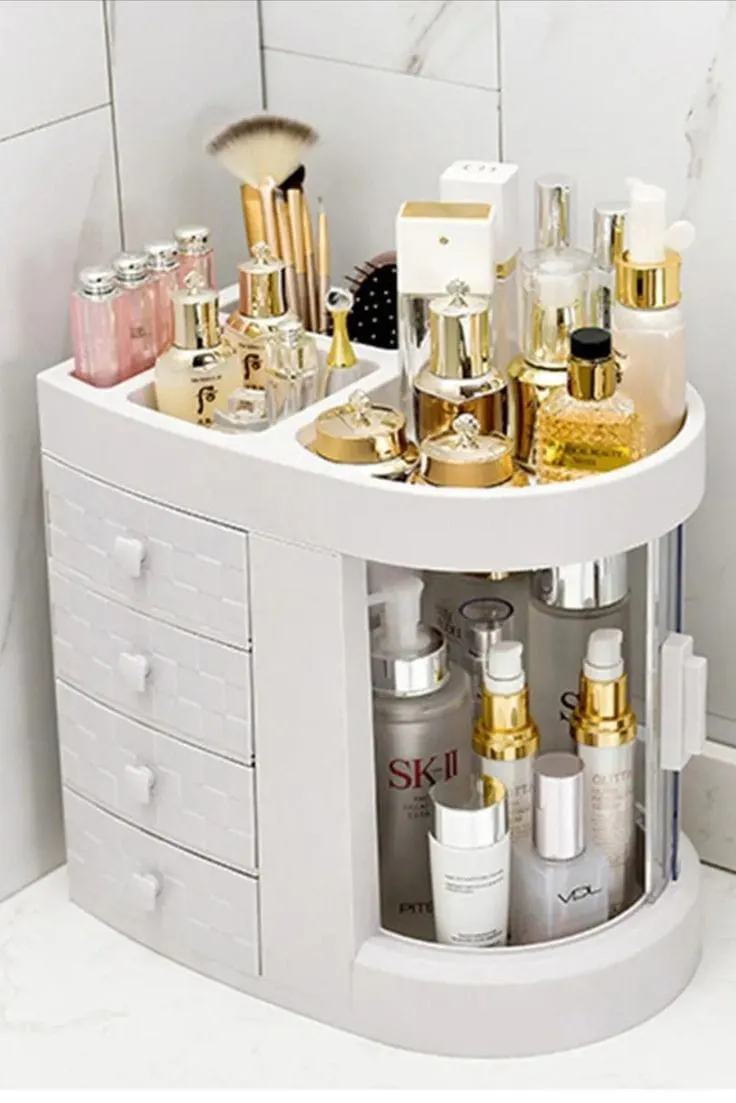 Largest Capacity Cosmetic Organizer With Drawer