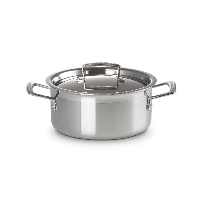 Le Creuset 3-ply Stainless Steel Shallow Casserole 20cm