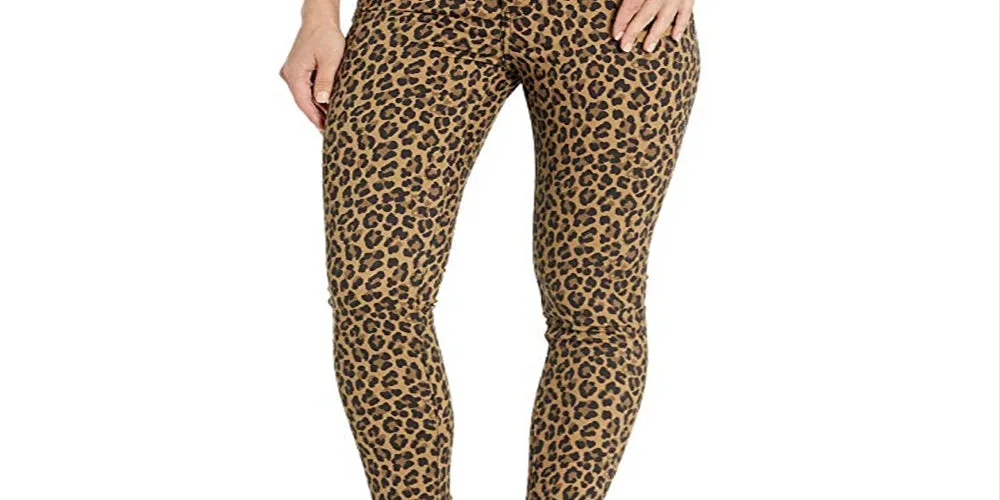 Levi's Women's 720 High Rise Super Skinny Leopard Print Jeans Leopard Size 25x30