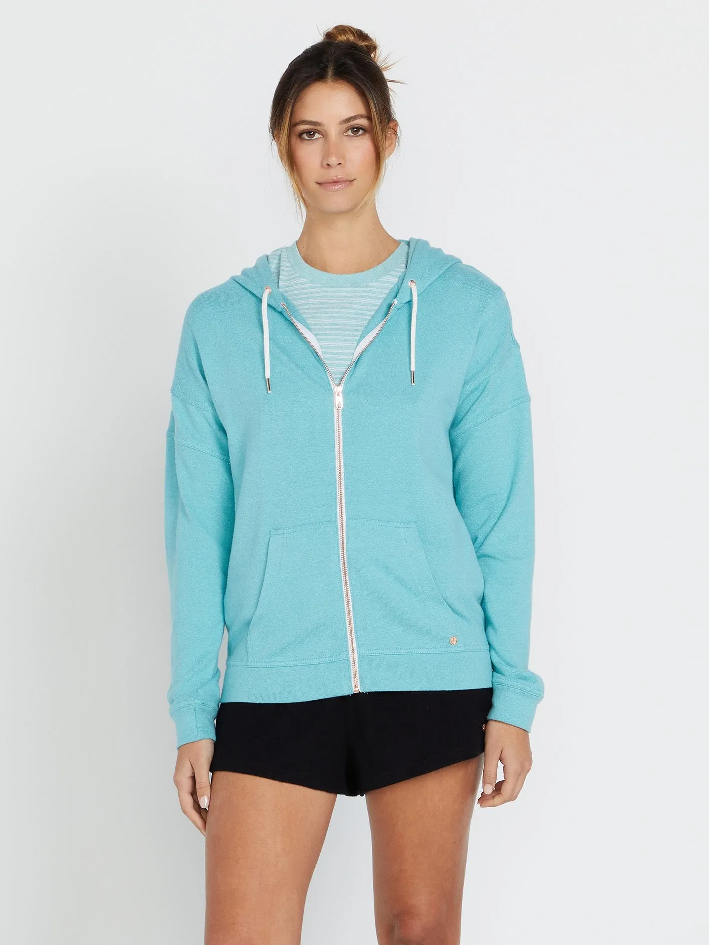 Lived in Lounge Zip Jacket - Aqua