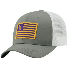 LSU Tigers TOW Gray "Brave" Mesh Structured Adj. Hat Cap