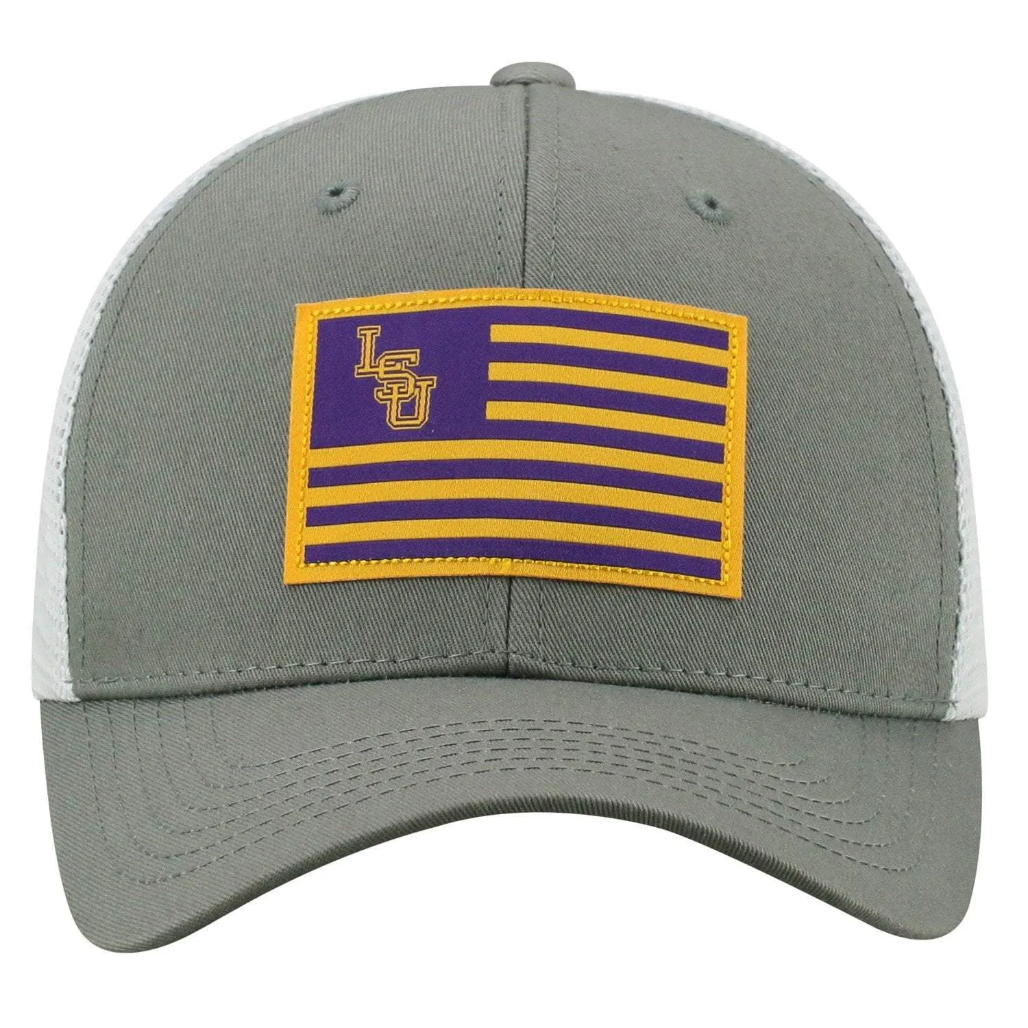 LSU Tigers TOW Gray "Brave" Mesh Structured Adj. Hat Cap