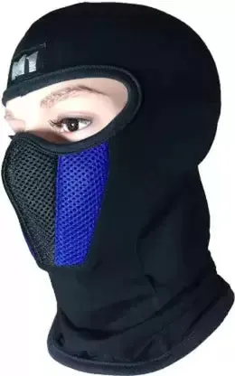 M1 Black Blue Bike Face Mask