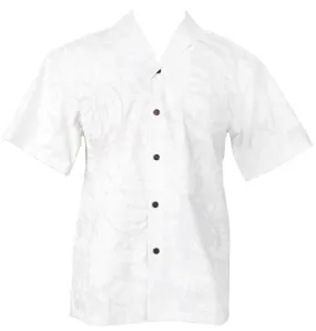 Makapuu Mens Hawaiian Shirt in White