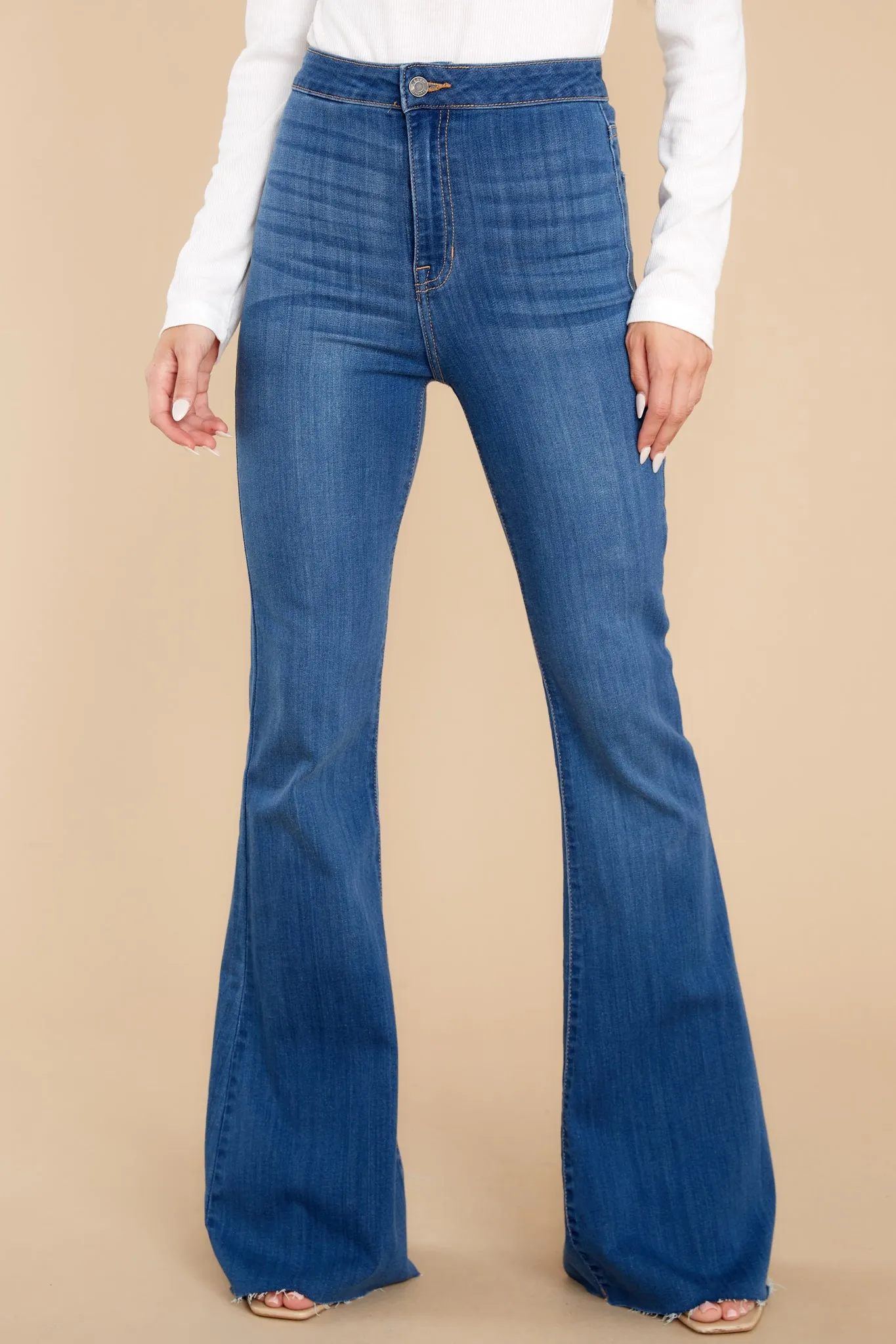 Making The Band Medium Wash Flare Jeans