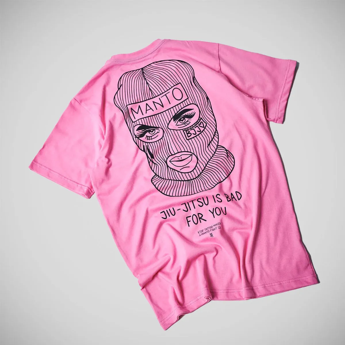 Manto x KTOF Balaclava T-Shirt Pink