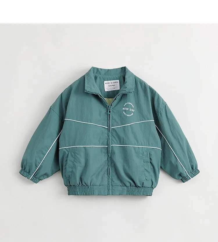 MARC & JANIE Boys Loose Sport Windbreaker Jacket 231372