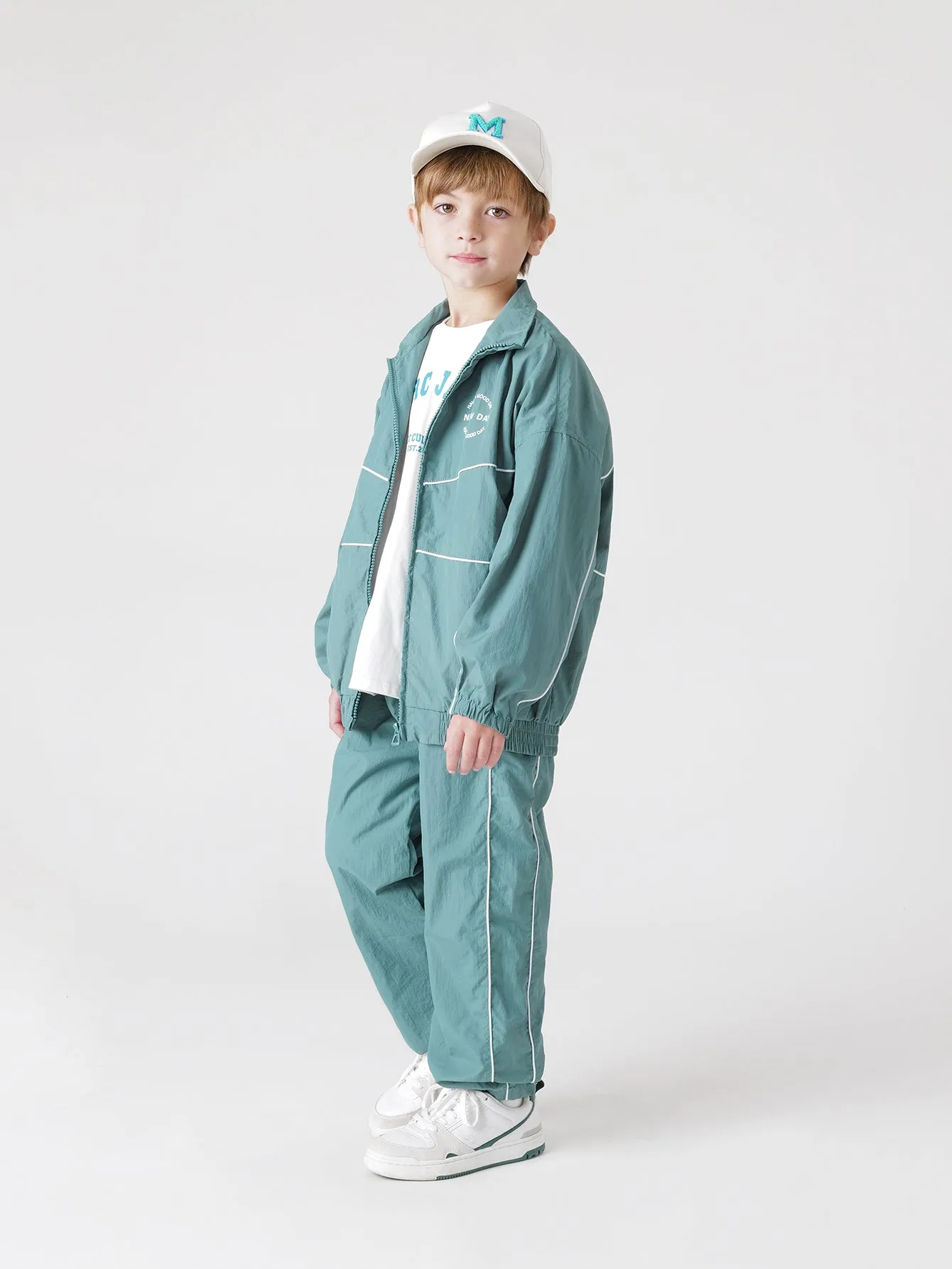 MARC & JANIE Boys Loose Sport Windbreaker Jacket 231372