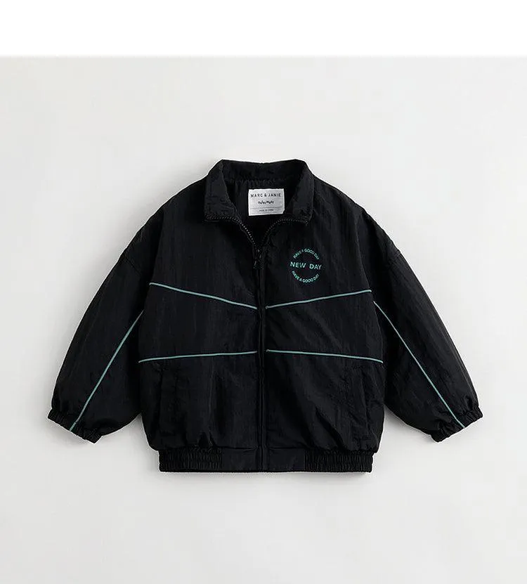 MARC & JANIE Boys Loose Sport Windbreaker Jacket 231372